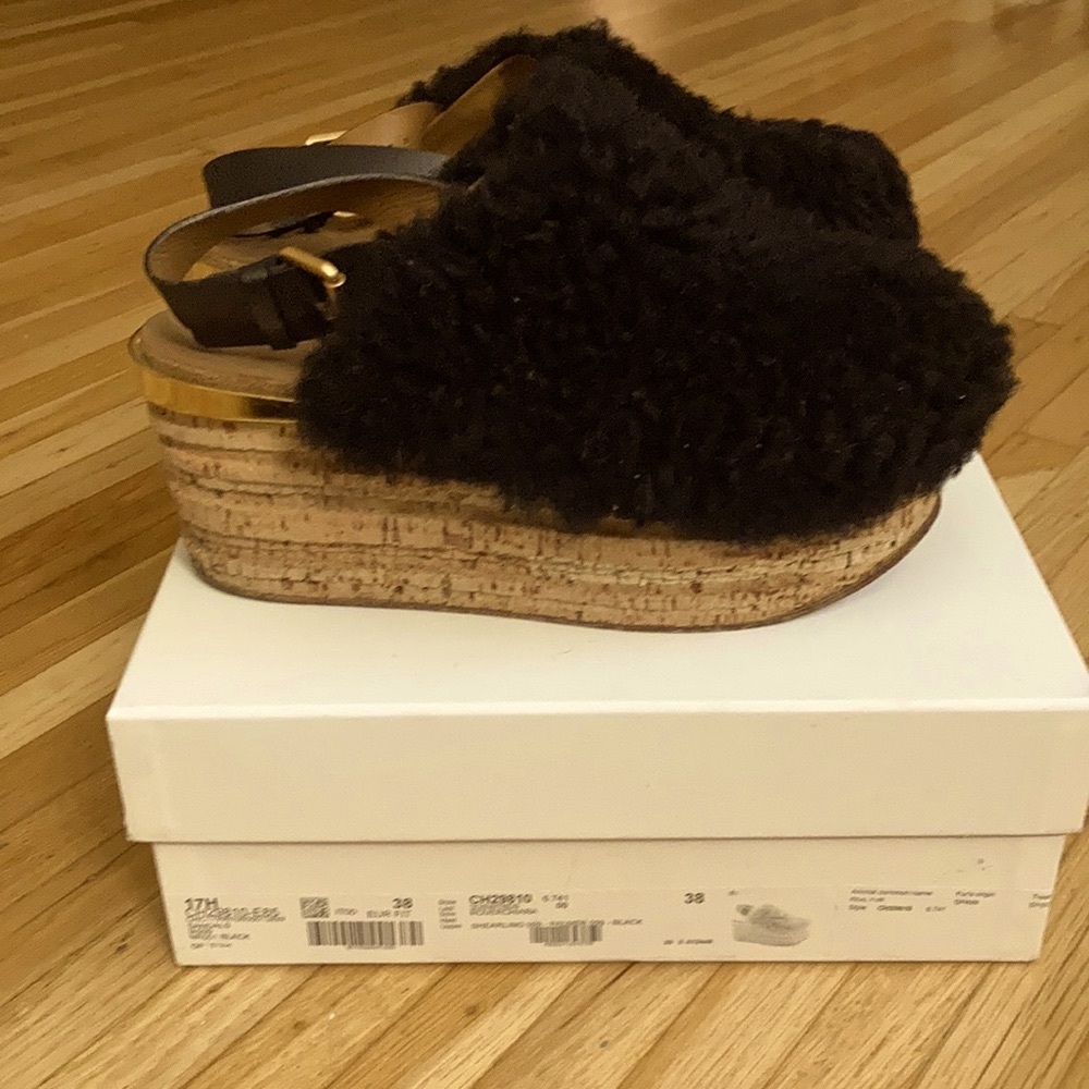 Chloe Shearling Clogs
